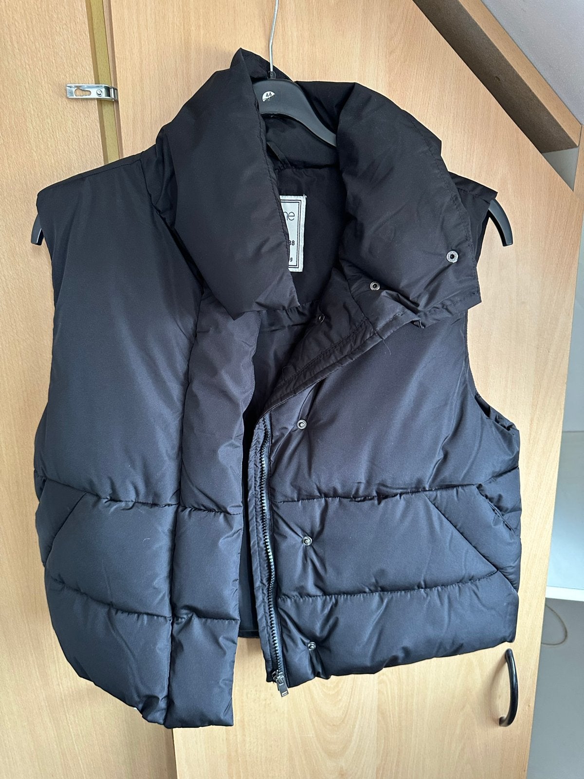 Zwart gewatteerd bodywarmer van Page One, maat 36, Kleding | Dames, Ophalen, Zo goed als nieuw, Maat 36 (S), Zwart