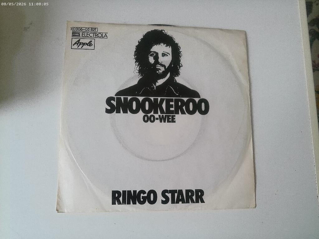 Ringo Starr ( Beatles ) - Snookeroo / Oo Wee, Fotohoes, Ophalen of Verzenden, Zo goed als nieuw, Pop