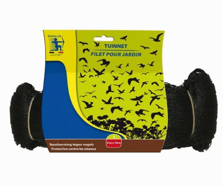 Nieuw Edialux knooploos tuinnet vogelweringsnet - 4x10m, Tuin en Terras, Ophalen of Verzenden, Nieuw, 10 tot 20 meter, Overige typen