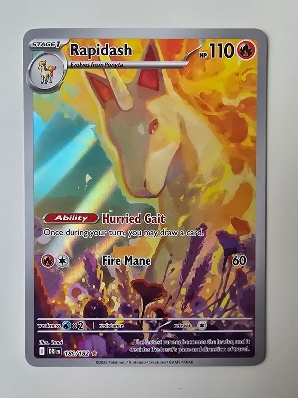 RAPIDASH (DESTINED RIVALS 189/182) (TRADING CARD), Verzenden, Zo goed als nieuw