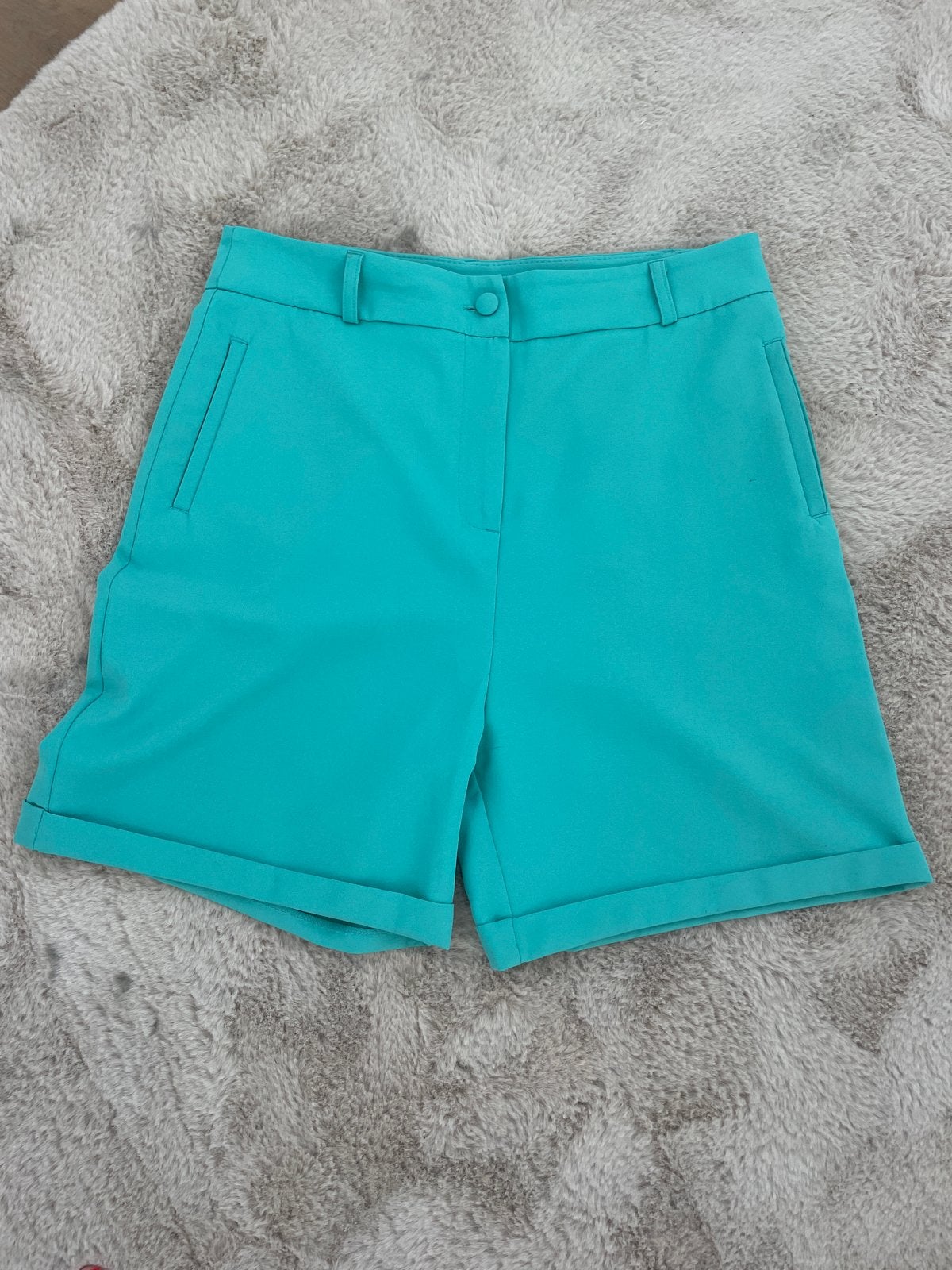 EST'SEVEN Paris Turquoise Shorts Maat XL, Kort, Blauw, Maat 46/48 (XL) of groter, Ophalen of Verzenden