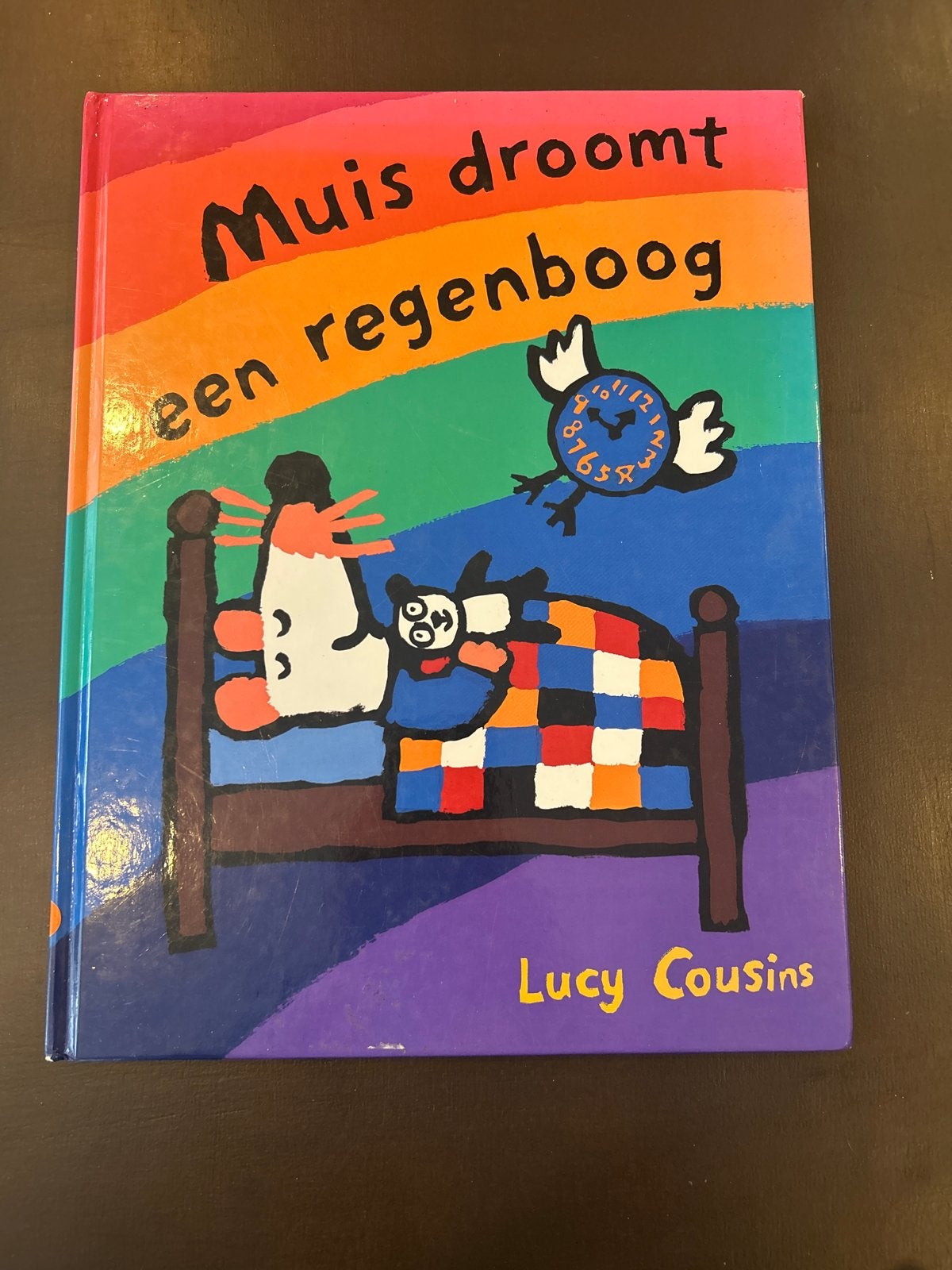 Muis droomt een regenboog - Lucy Cousins, Ophalen of Verzenden, Zo goed als nieuw, 2 tot 3 jaar