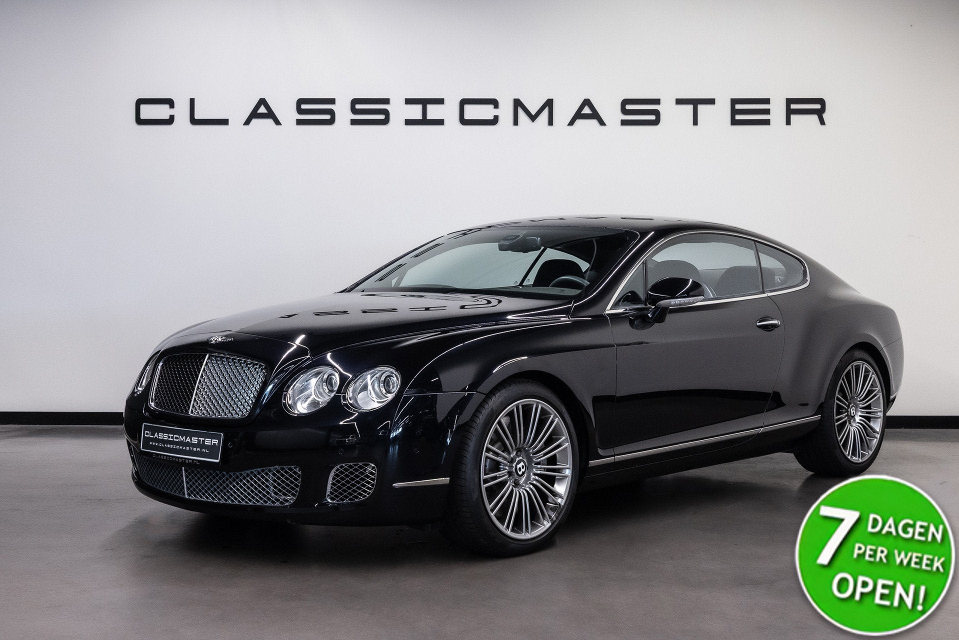Bentley Continental GT 6.0 W12 Speed Bijtellingsvriendelijk, Auto's, Bentley, Automaat, Zwart, 12 cilinders, Zwart