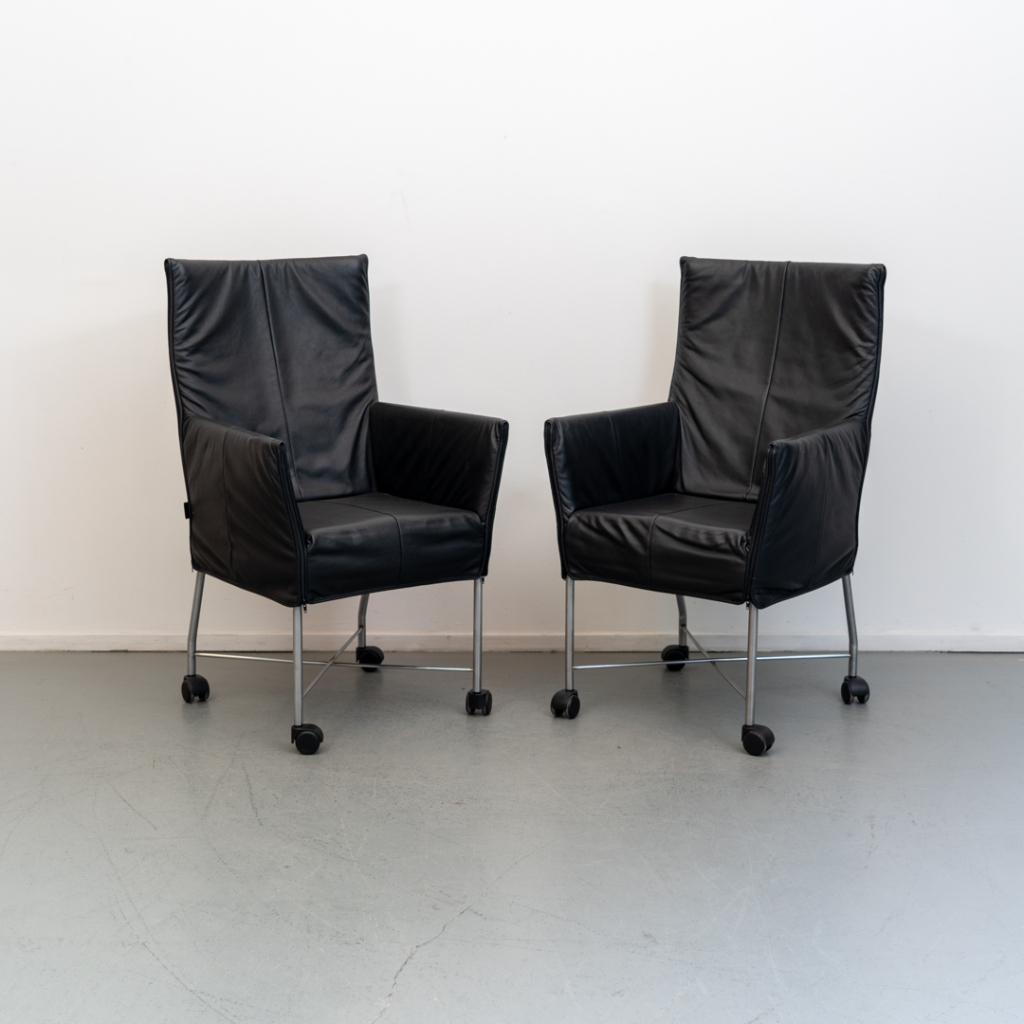 8 Montis Chaplin Flex - zwart leder met verstelbare rug, Niet ingevuld, Niet ingevuld, Leer, Ophalen of Verzenden