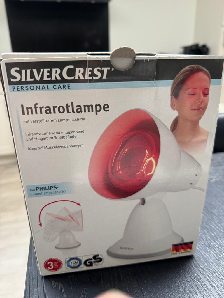 Infraroodlamp SilverCrest, Sport en Fitness, Gezondheidsproducten en Wellness, Ophalen of Verzenden, Zo goed als nieuw, Overige typen