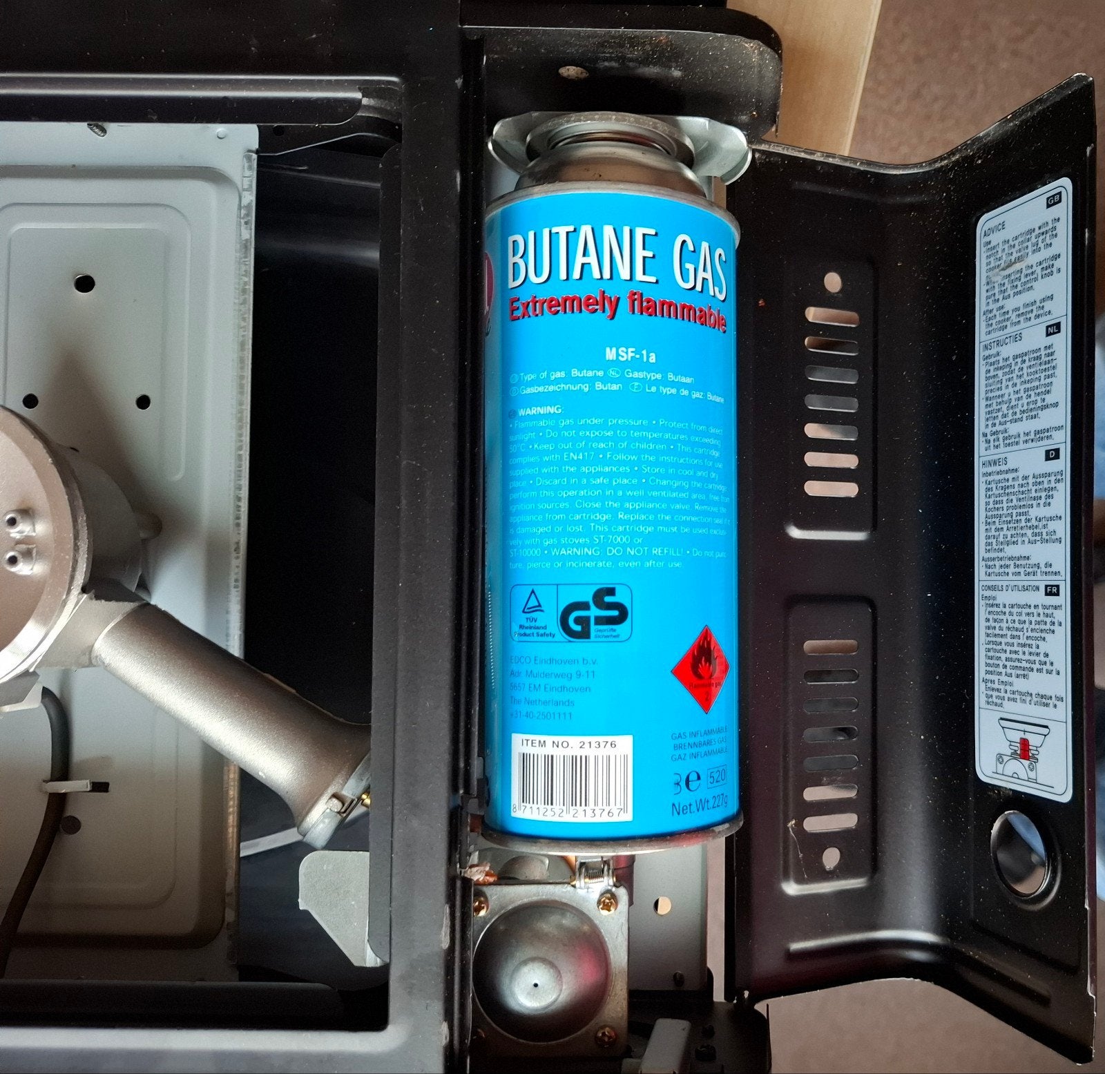 Kooktoestel op gascylinders, Ophalen of Verzenden, Gebruikt