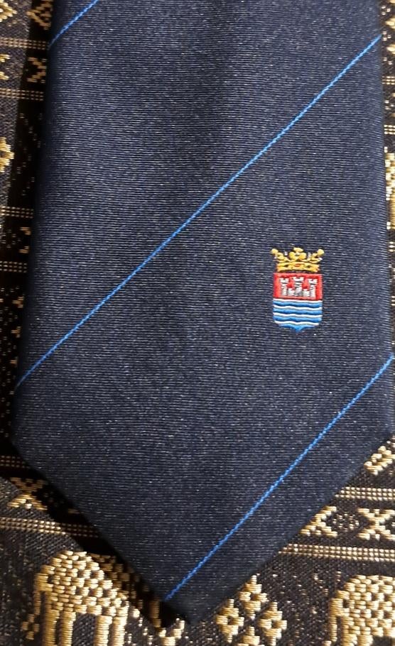 Nieuwegein Gemeente Provincie Utrecht stropdas wapen onder, Kleding | Heren, Stropdassen, Ophalen of Verzenden, Nieuw, Blauw
