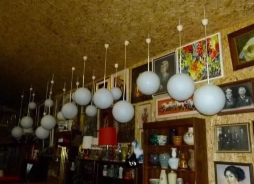 vintage Peill & Putzler opaal hanglamp 70er, Ophalen, 70er, E27 (groot), Zo goed als nieuw