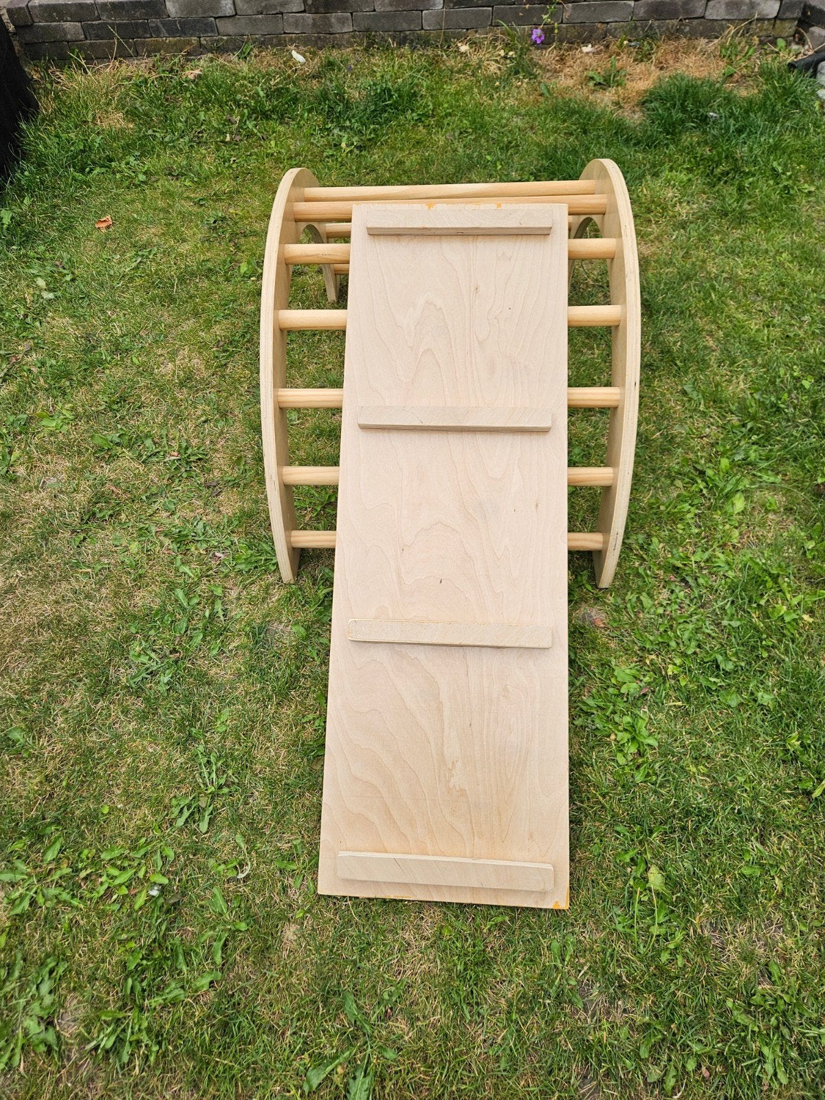 Houten klimrek en glijbaan voor kinderen, Kinderen en Baby's, Ophalen, Gebruikt, Klimwand