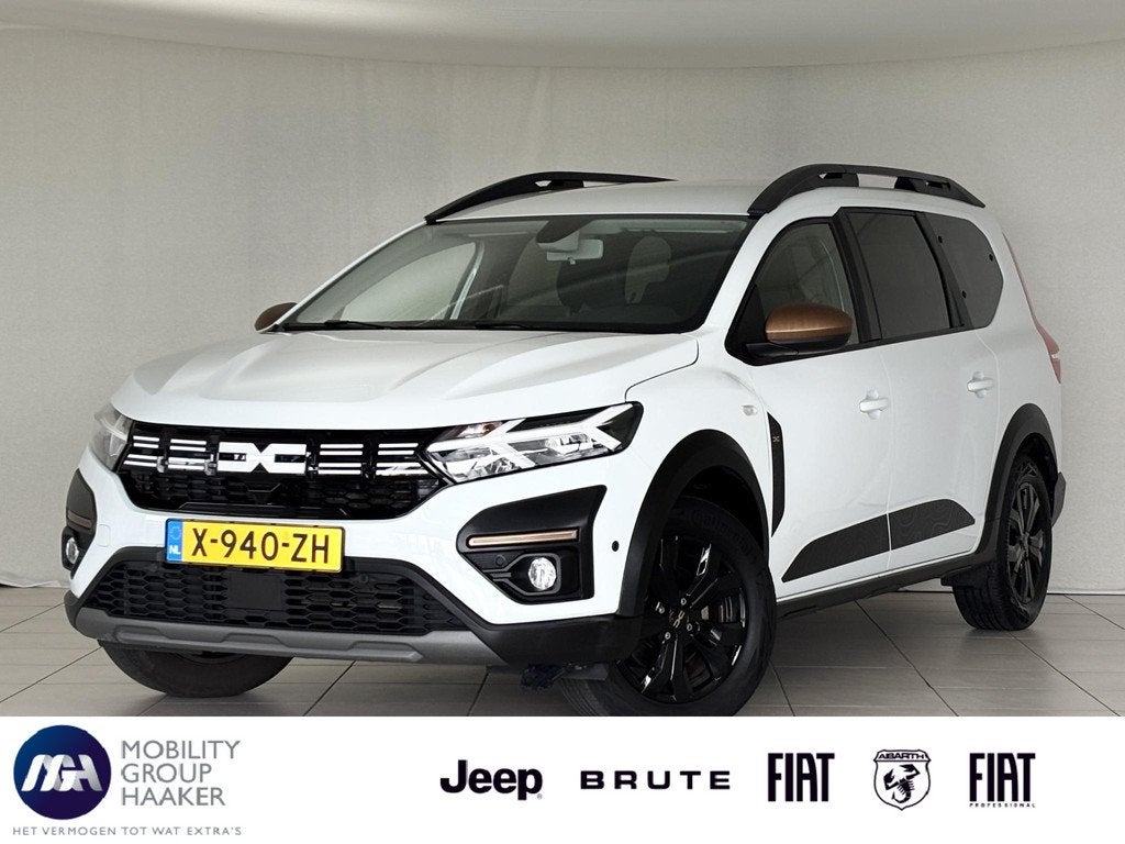 Dacia Jogger 1.6 Hybrid 140 Extreme 7-persoons | Apple-Andro, Auto's, Dacia, Gebruikt, 4 cilinders, Wit, Origineel Nederlands