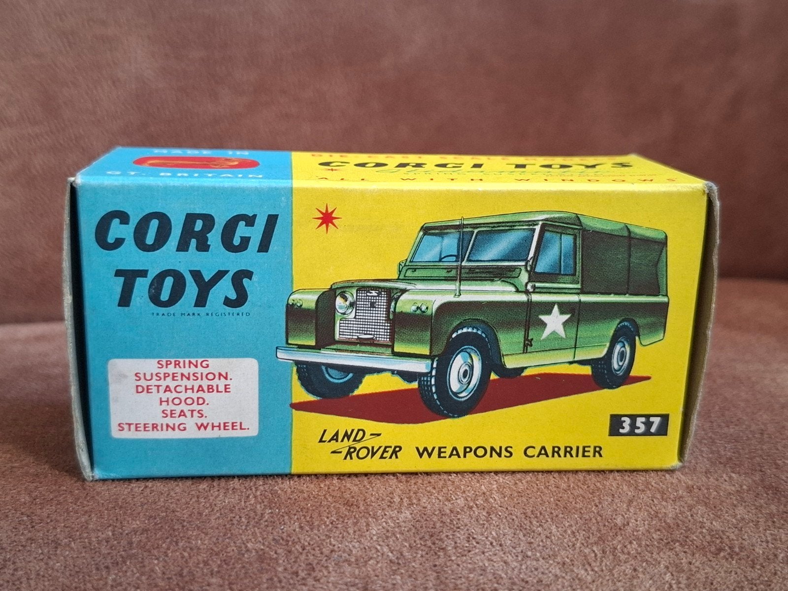 Corgi Toys 357 Land Rover lege doos, Ophalen of Verzenden, Auto, Corgi