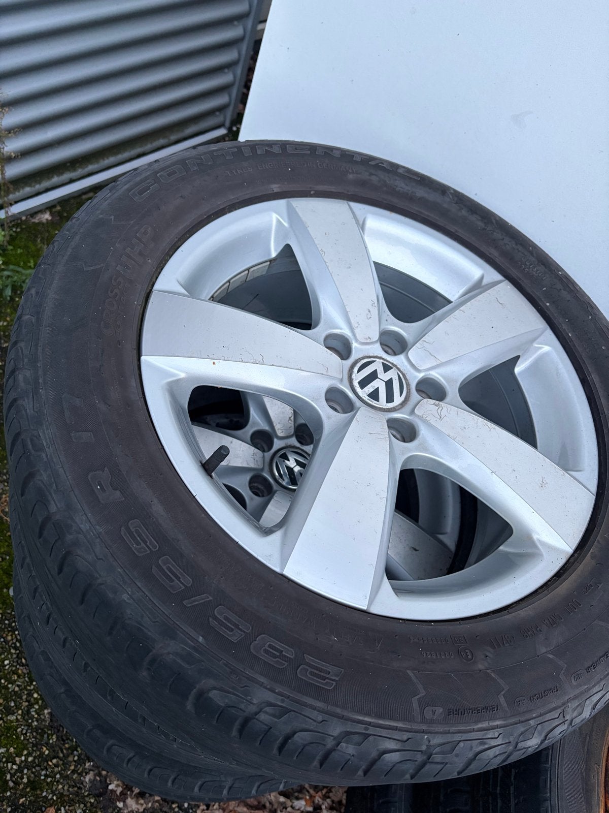 Volkswagen velgen met Continental CrossContact banden, Auto-onderdelen, Ophalen, Gebruikt, Banden en Velgen, 17 inch