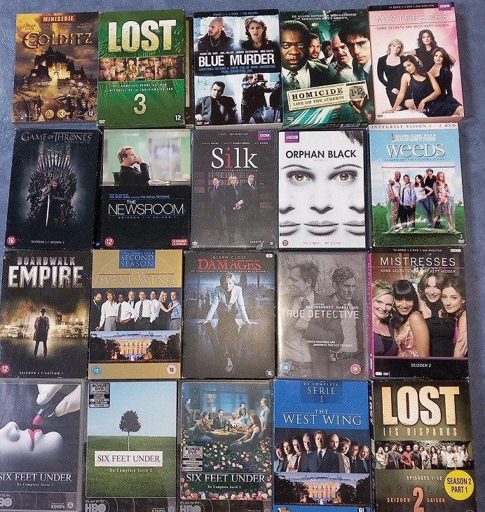 40x House ofCards,Six Feet Under,TrueDetectives,Lost, MadMen, Cd's en Dvd's, Dvd's | Tv en Series, Engels, Nederlands, Ophalen of Verzenden