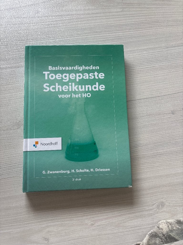 Toegepast scheikunde, Noordhoff, Zo goed als nieuw, Beta, HBO