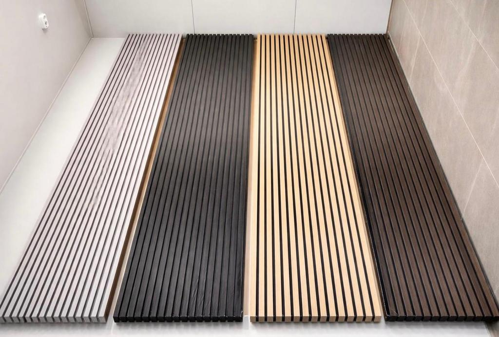 Akoestische wandpanelen| 60x280|Lattenwand met vilt, Ophalen, Zo goed als nieuw
