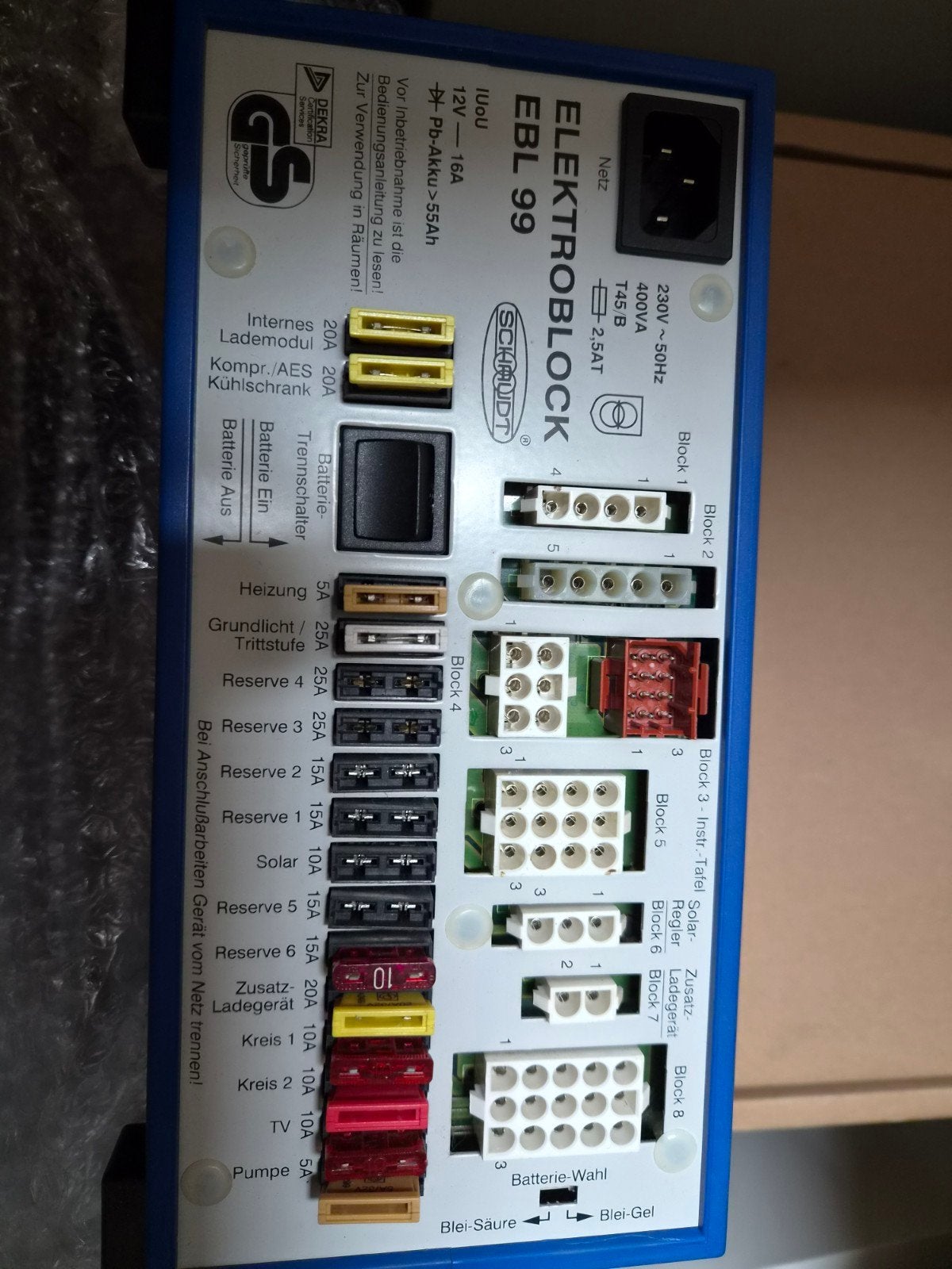 Schaudt Elektroblock EBL 99, Ophalen of Verzenden, Gebruikt