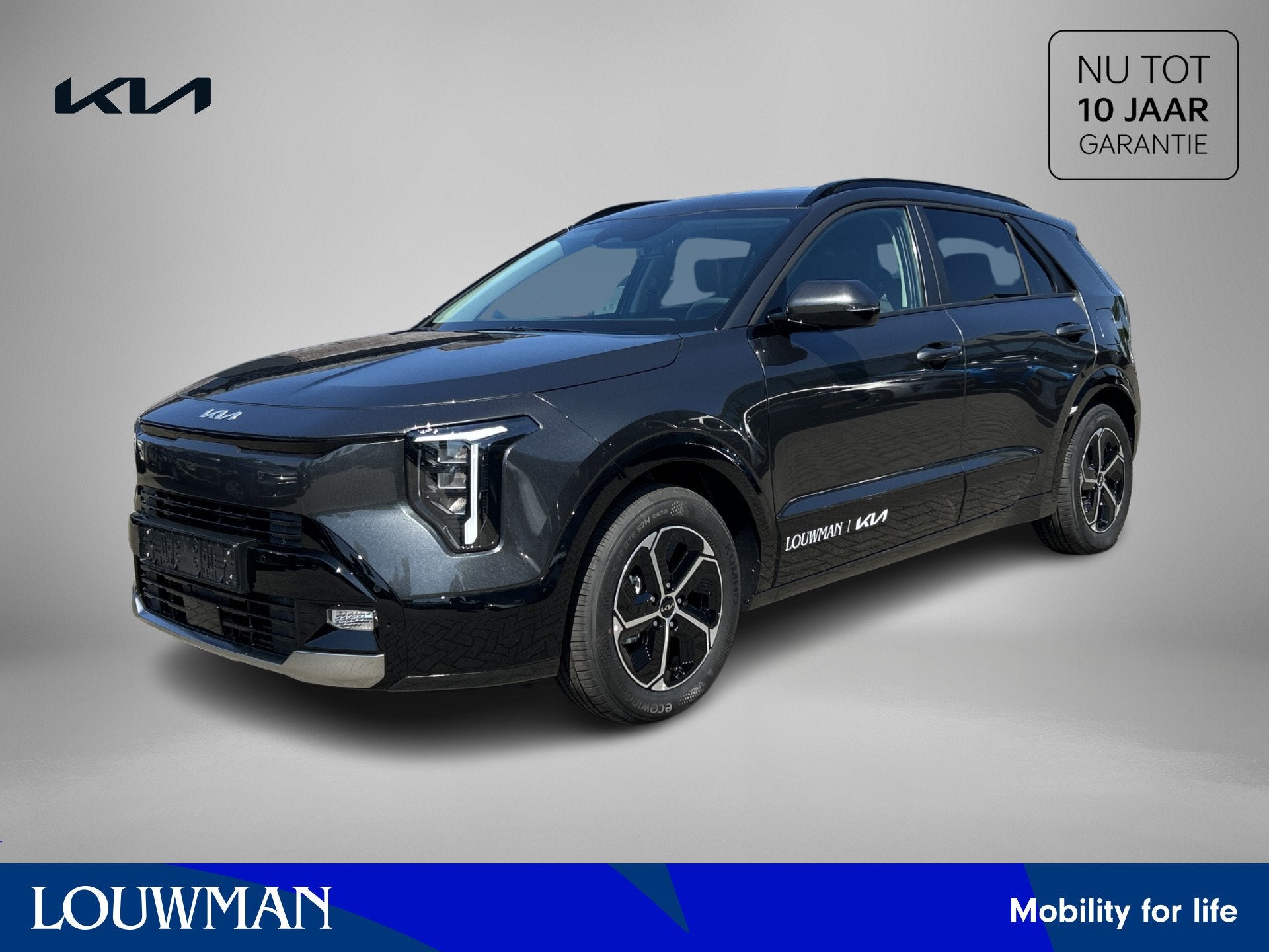Kia Niro 1.6 GDi Hybrid DynamicPlusLine | DEMO | Facelift |, Automaat, 12 maanden, Zwart, Leder en Stof