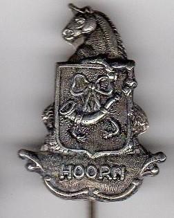 Speldje WAPEN HOORN EENHOORN (A9), Verzamelen, Speldjes, Pins en Buttons, Ophalen of Verzenden, Gebruikt, Overige onderwerpen