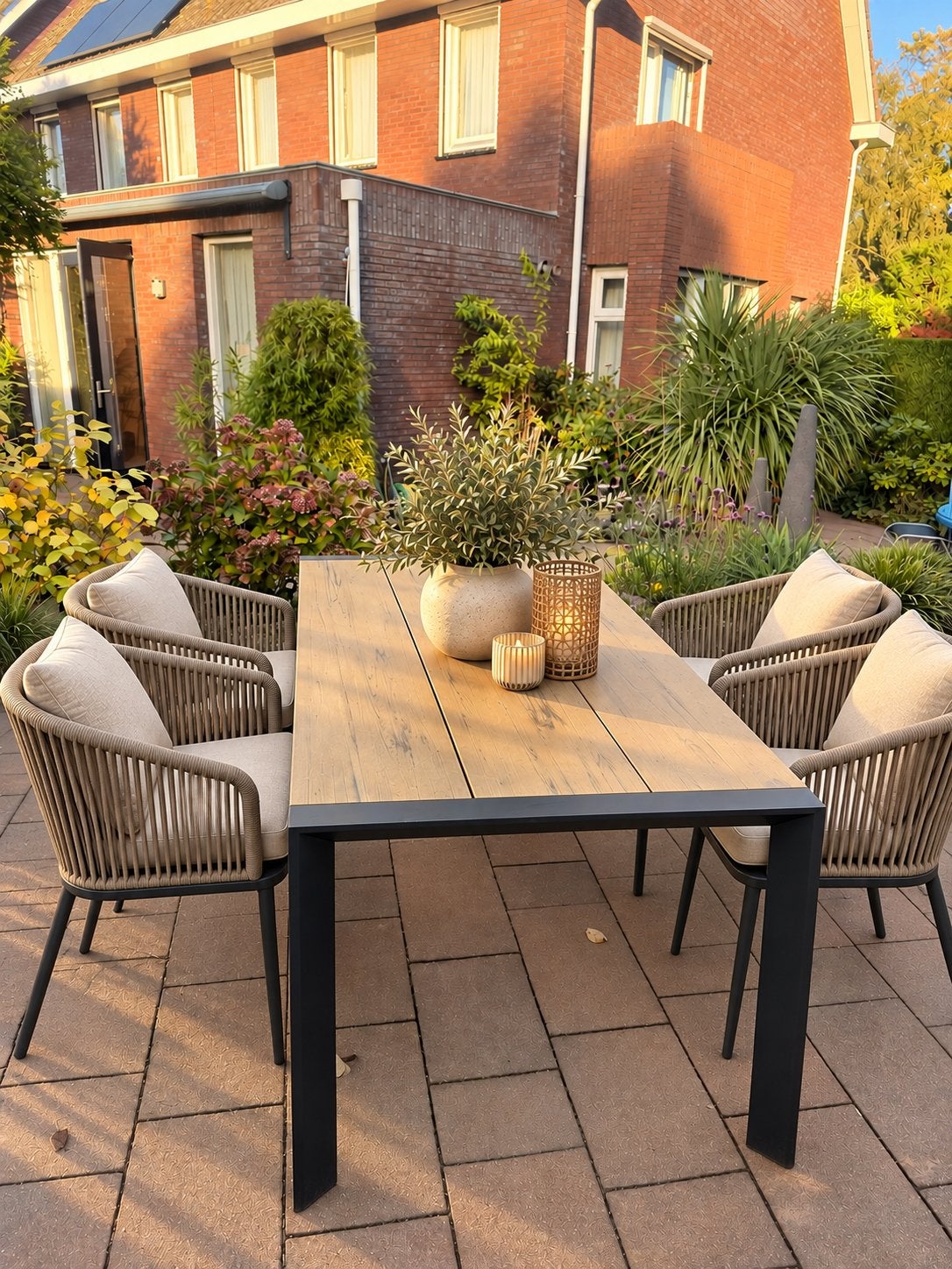 Tuintafel (2.05m x 0.90m), Ophalen, Gebruikt, Eettafel, 6 zitplaatsen