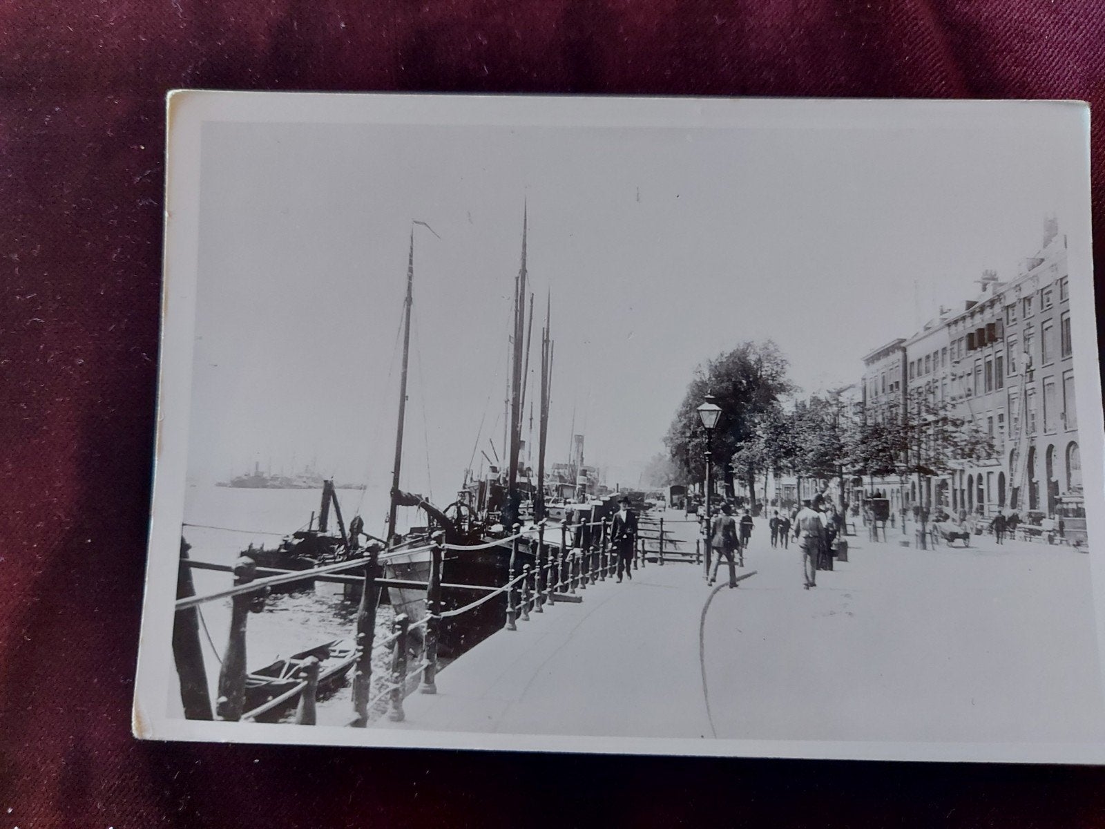 Oude foto Rotterdam uit vervlogen jaren - Boompjes, Ophalen of Verzenden