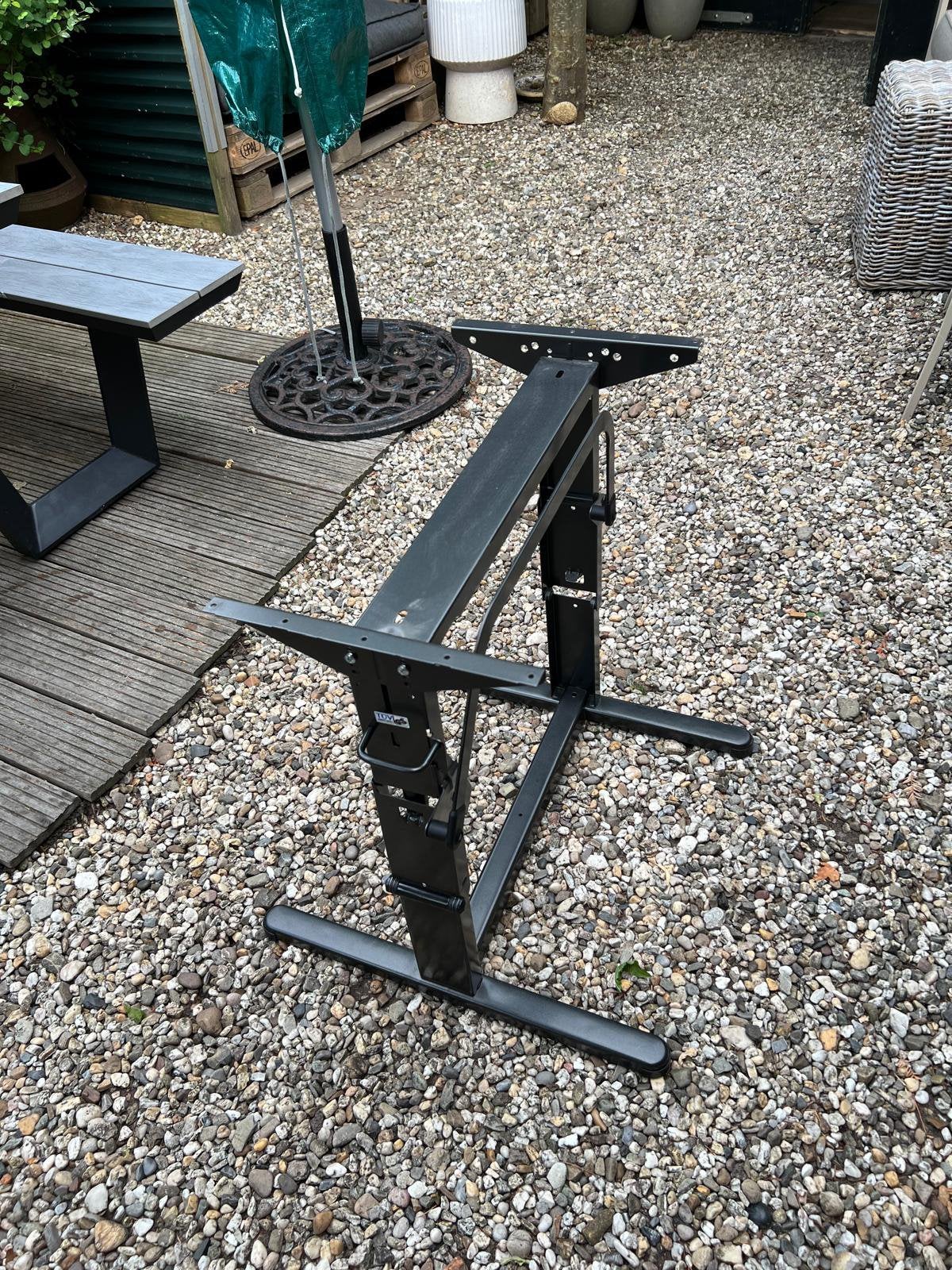Tafelpoot (  inklapbaar)  voor caravantafel., Ophalen, Zo goed als nieuw