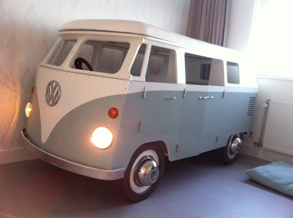 Kinderbed - Volkswagen T1 bus mét verlichting, Ophalen, Gebruikt, 180 cm of meer, 100 cm of meer