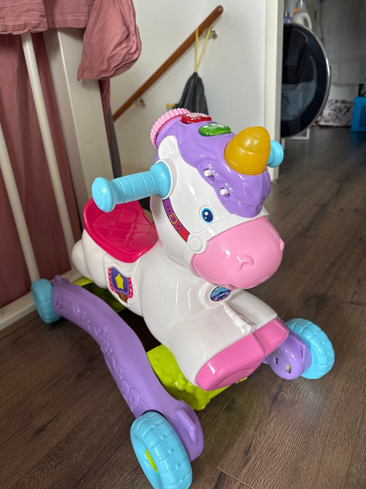 VTech Eenhoorn 3-in-1 Loopfiets en Rijder, Ophalen, Gebruikt, Jongen of Meisje