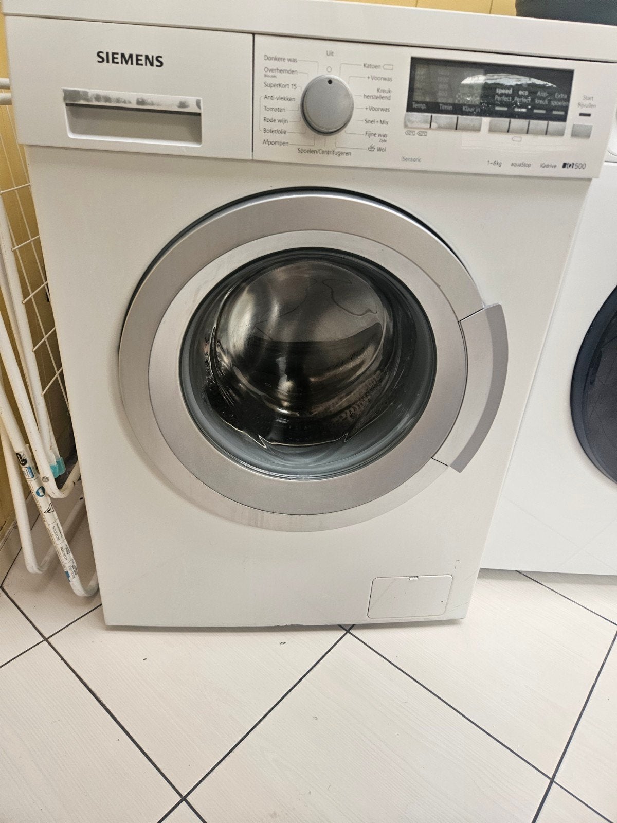 Siemens iQ500 wasmachine 8kg 1400 toeren, 8 tot 10 kg, Ophalen, 1200 tot 1600 toeren, 85 tot 90 cm