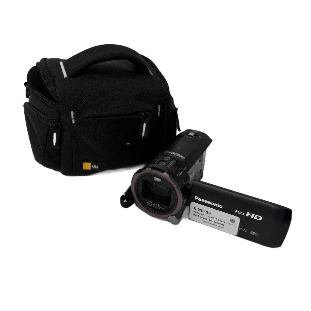 Panasonic HC-V770 Camcorders | Met 2 accus | Met garantie, Panasonic, Dordrecht@usedproducts.nl, Toulonselaan 72, 20x of meer