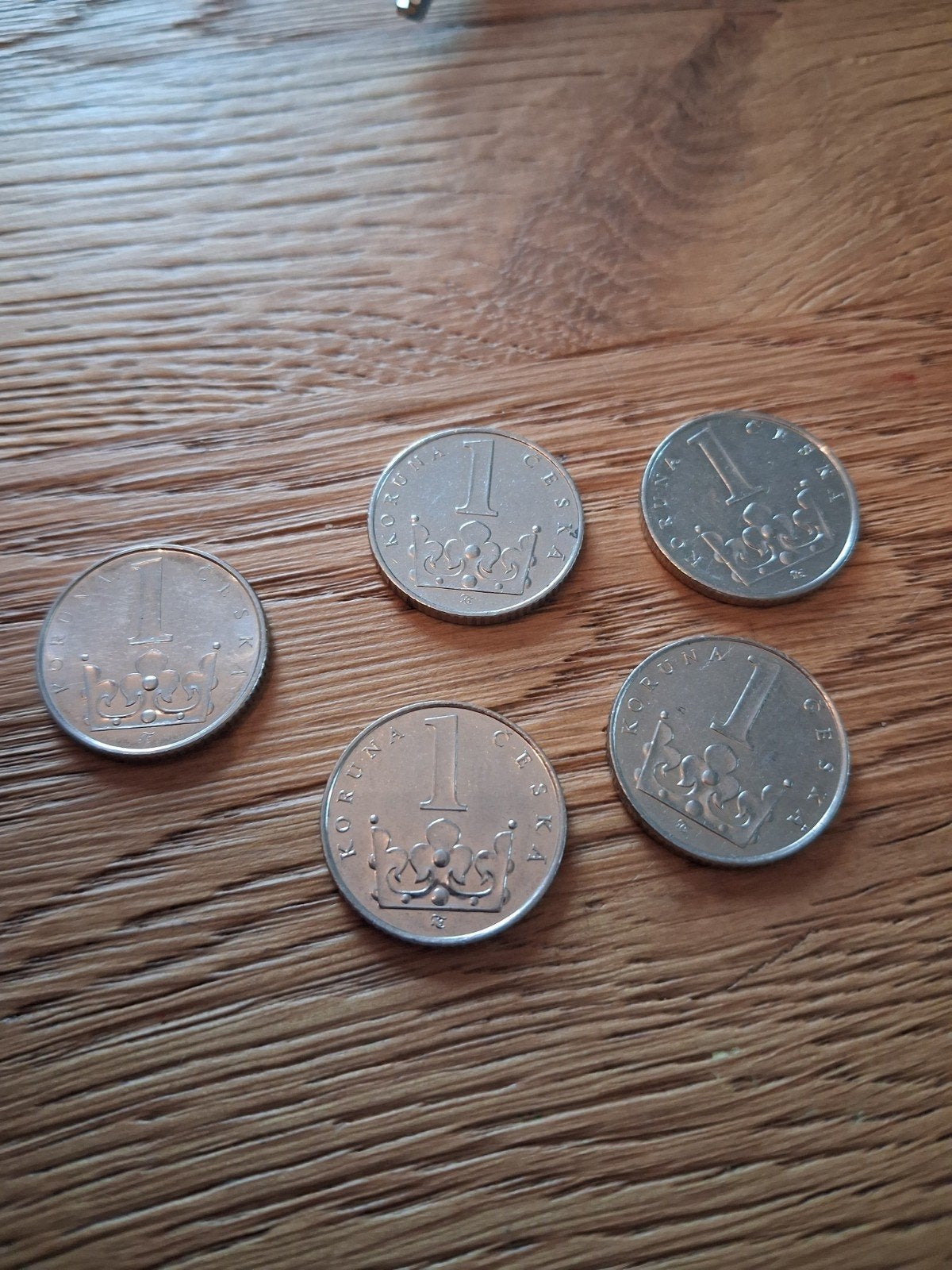 Set van 5 Tsjechische Kronen munten, Ophalen of Verzenden, Overige landen, Setje