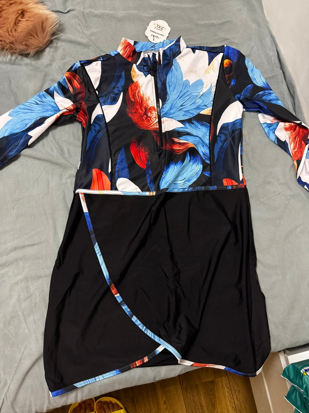 Nieuw Burkini zwempak 4  st broek en rok + hoofddoek, Ophalen of Verzenden, Nieuw, Meerkleurig, Overige typen