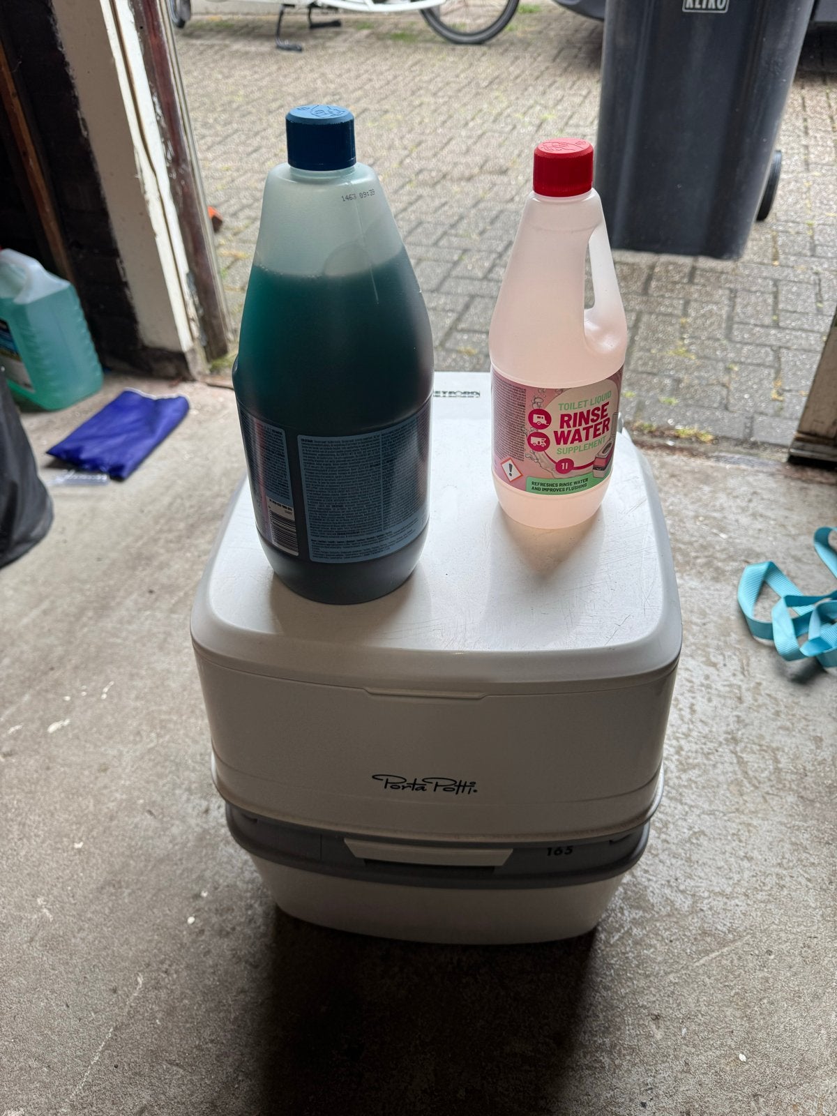 Porta Potti mobiele toilet met reinigingsmiddelen, Ophalen of Verzenden, Nieuw