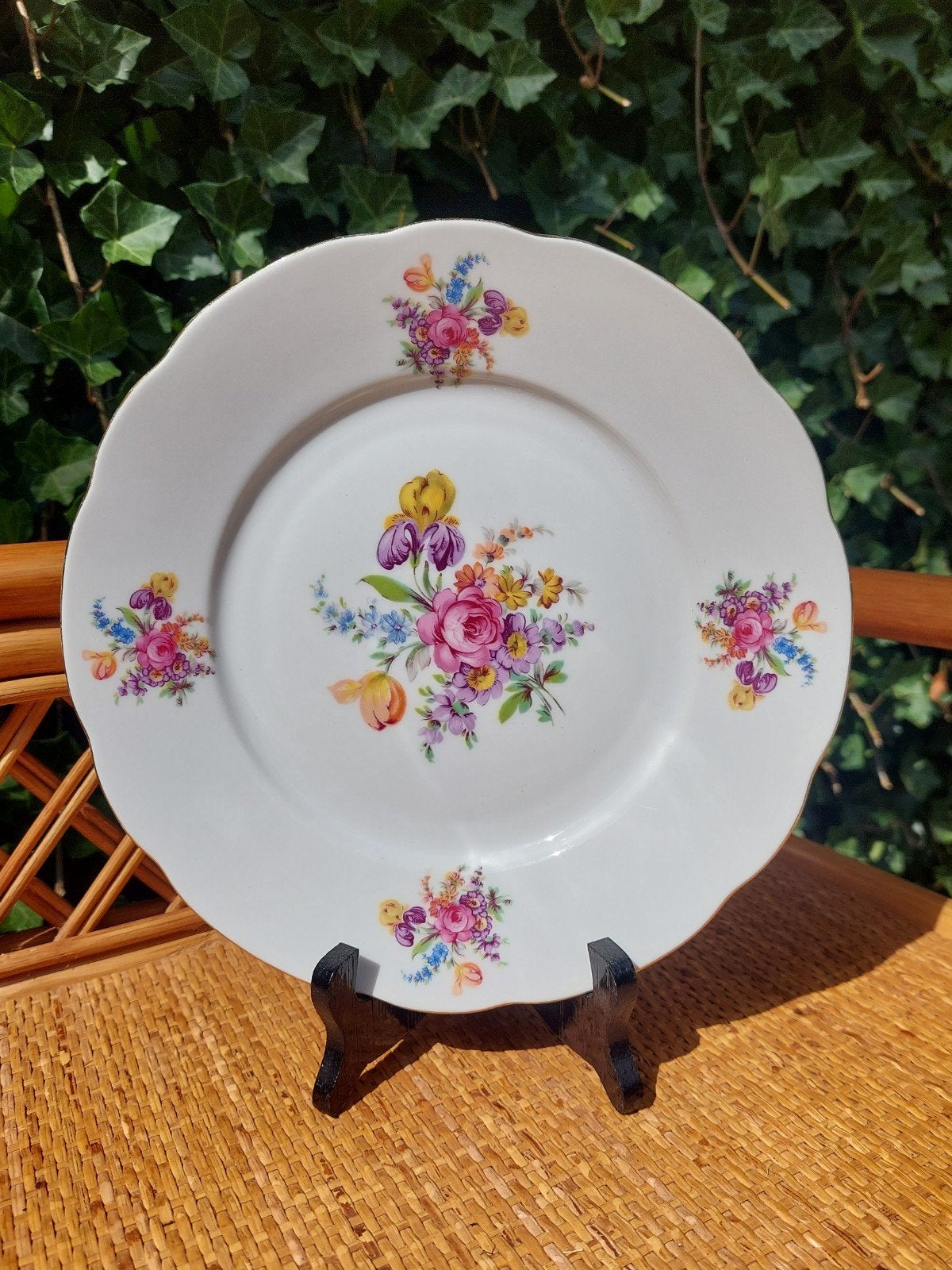 Prachtig Vintage Porseleinen Dinerbord – Bohemia Epiag (Tsje, Ophalen of Verzenden