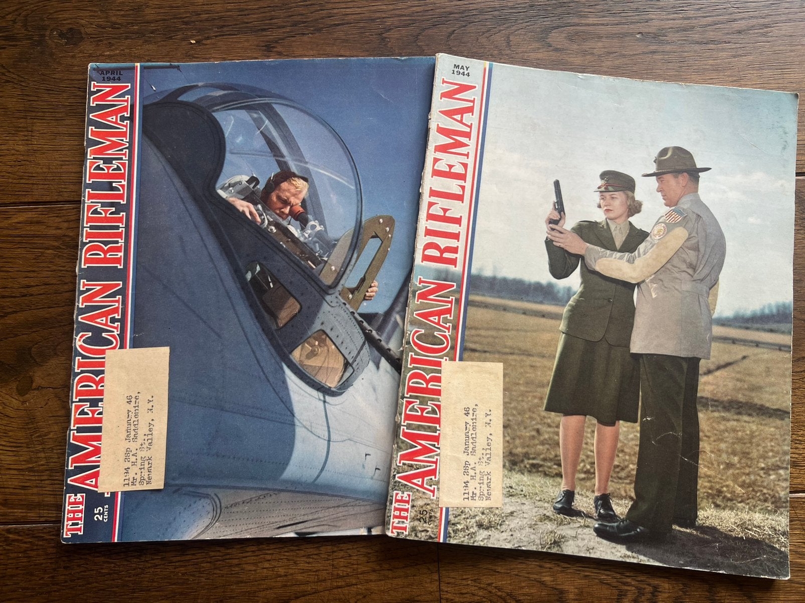 WO2 Amerikaans 2x American Rifleman USAAF tail gunner jeep, Amerika, Verzenden, Boek of Tijdschrift
