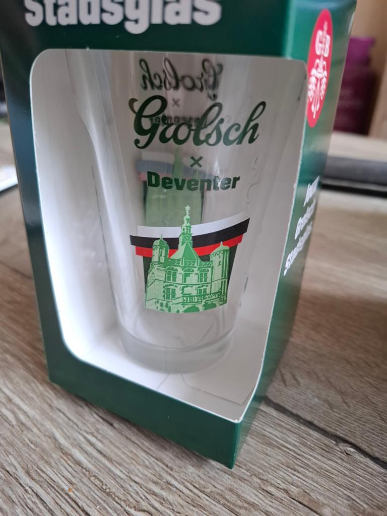 4 Grolsch glazen, Ophalen of Verzenden