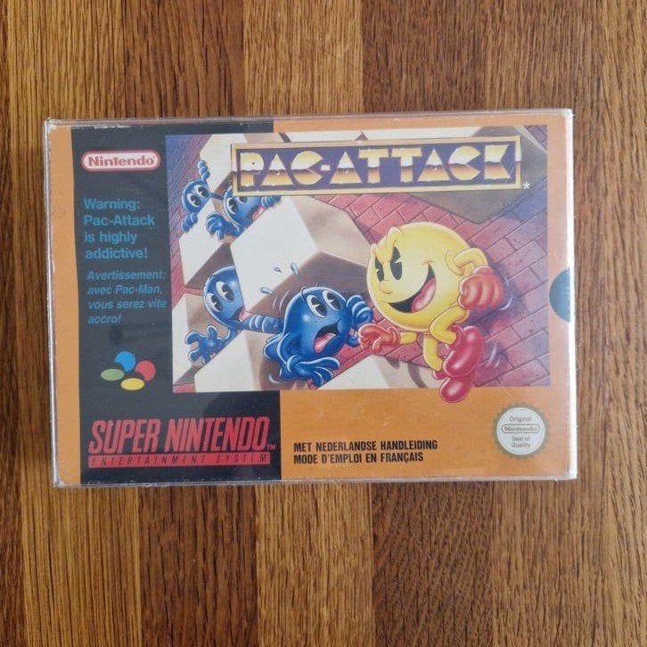 Snes Pac-Attack, 1 speler, Ophalen of Verzenden, Zo goed als nieuw, Puzzel en Educatief