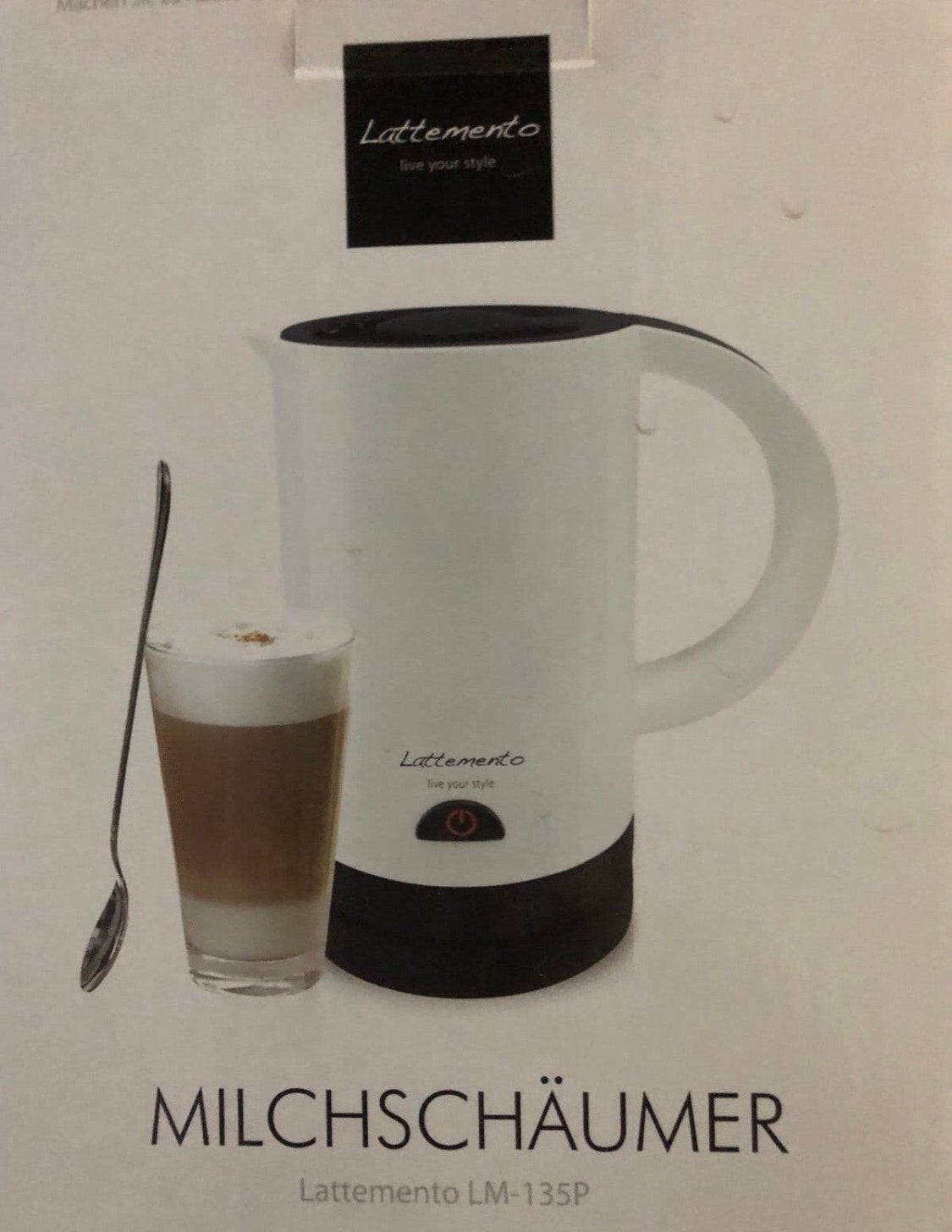 Lattemento LM-135P Melkopschuimer - Nieuw in doos, Witgoed en Apparatuur, Melkopschuimers, Ophalen, Nieuw, Elektrische melkopschuimer