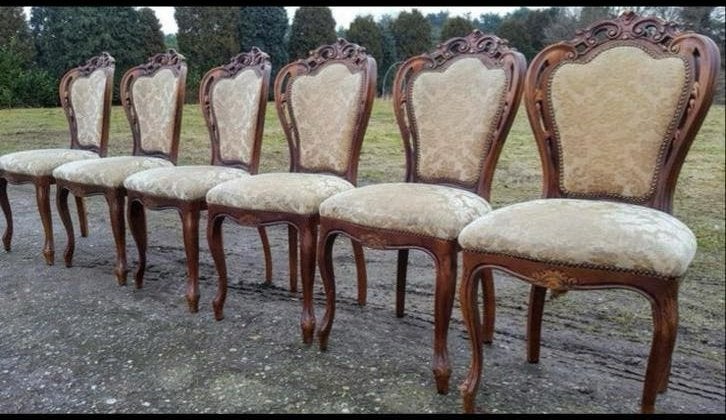 Set van 6 Barok Eetkamerstoelen -MAGAZIJN OPRUIMING, Ophalen