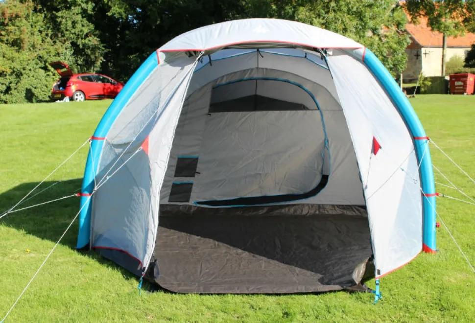 Quechua Air Seconds Family 4.1 XL Opblaasbare Tent, Caravans en Kamperen, Tenten, Ophalen of Verzenden, Gebruikt, Tot en met 4