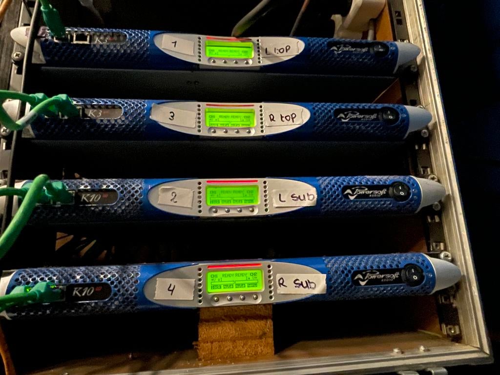 Powersoft K3 DSP + AESOP + eth, Powersoft, Italie, Zo goed als nieuw, Juist
