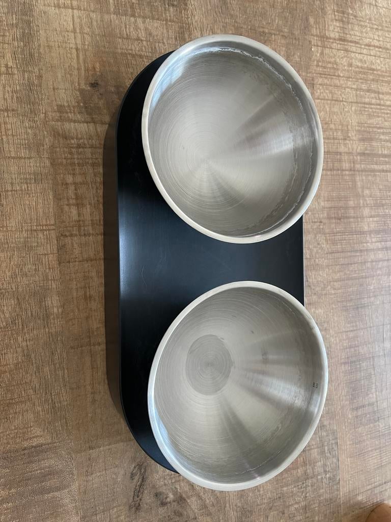 Cat food and water bowl, Ophalen of Verzenden, Gebruikt