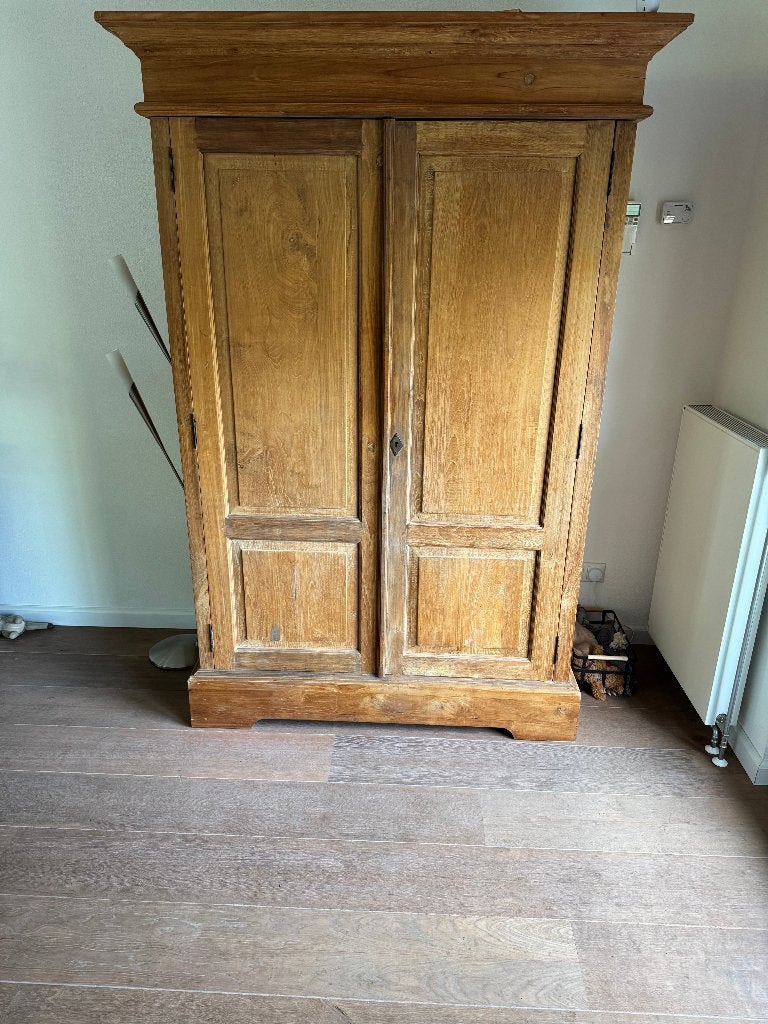 Teakhout,teakhouten, computer kast, Ophalen, Gebruikt, Teakhout, 70 tot 120 cm