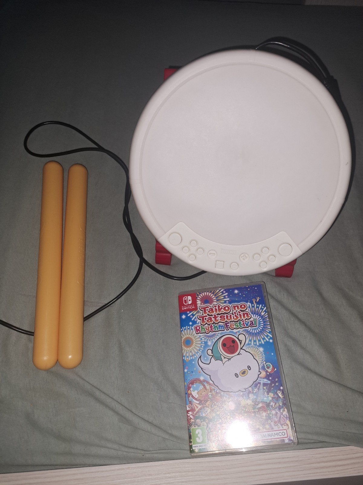 Nintendo Switch Taiko no Tatsujin Rhythm Festival + Drum, Ophalen, Muziek, 2 spelers, Zo goed als nieuw