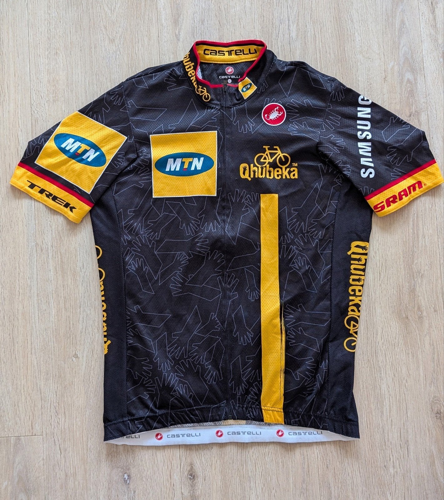 MTN Qhubeka Castelli wielershirt - XL - Goede staat, Ophalen of Verzenden, Gebruikt, Kleding