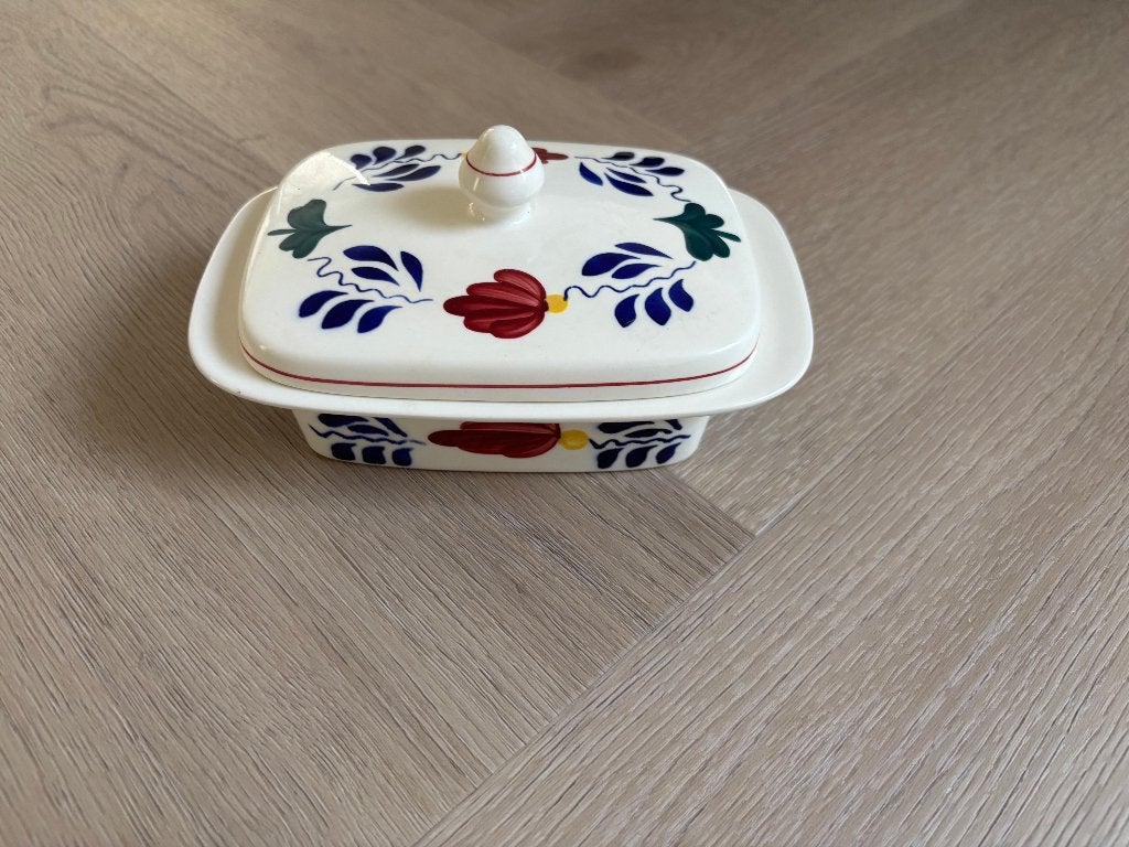 Mooie Boerenbont botervloot, Ophalen of Verzenden, Zo goed als nieuw, Royal Boch, Aardewerk