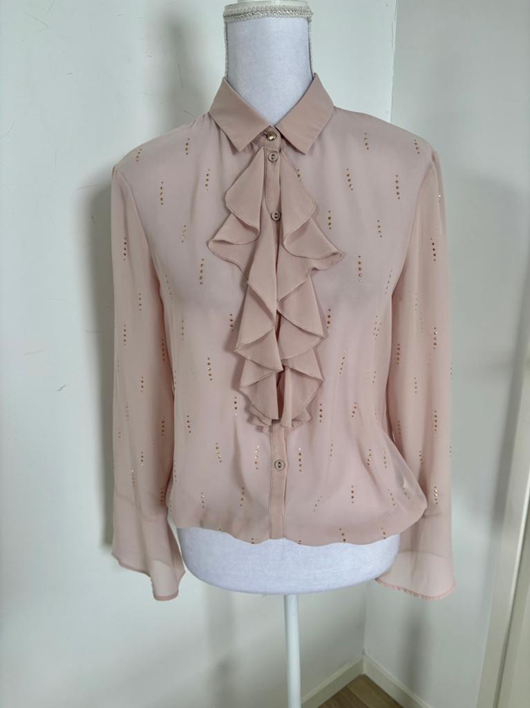 Mooie Patrizia Pepe blouse - maat 42 - 1 keer gedragen!, Kleding | Dames, Ophalen of Verzenden, Nieuw, Maat 42/44 (L), Roze