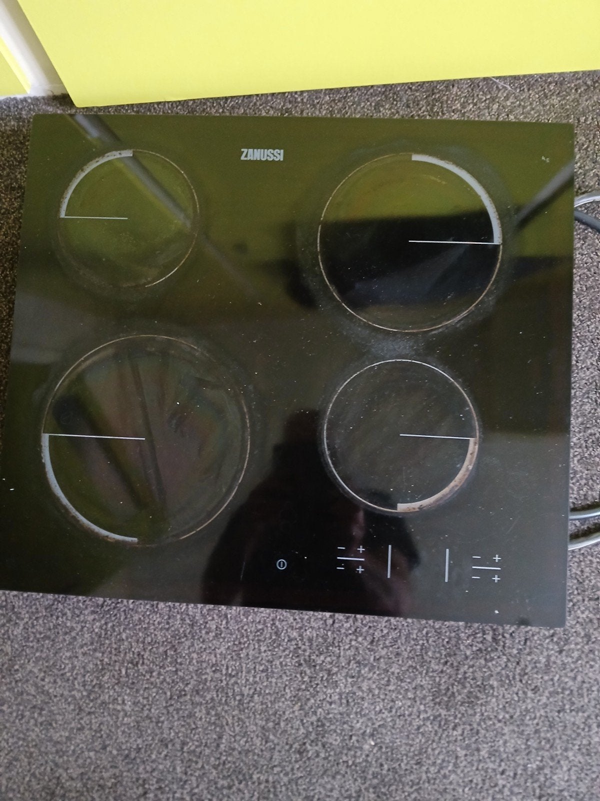 Zanussi elektrische kookplaat - Goed werkend, Witgoed en Apparatuur, Ophalen, Gebruikt, Elektrisch, 4 kookzones