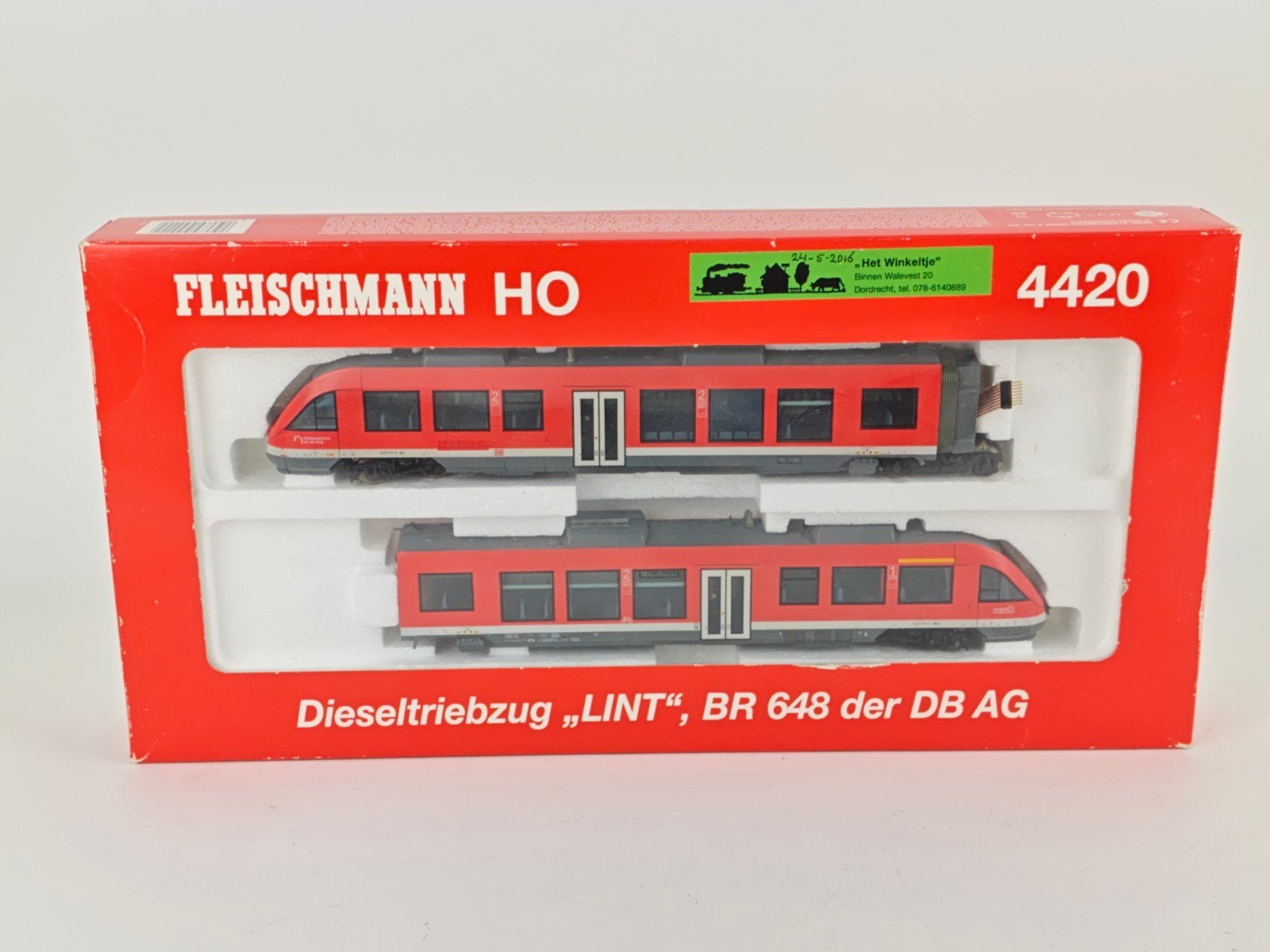 Fleischmann HO 4420 Dieseltriebzug "LINT" BR 648 DB AG, Hobby en Vrije tijd, Modeltreinen | H0, Gebruikt, Fleischmann, Ophalen of Verzenden