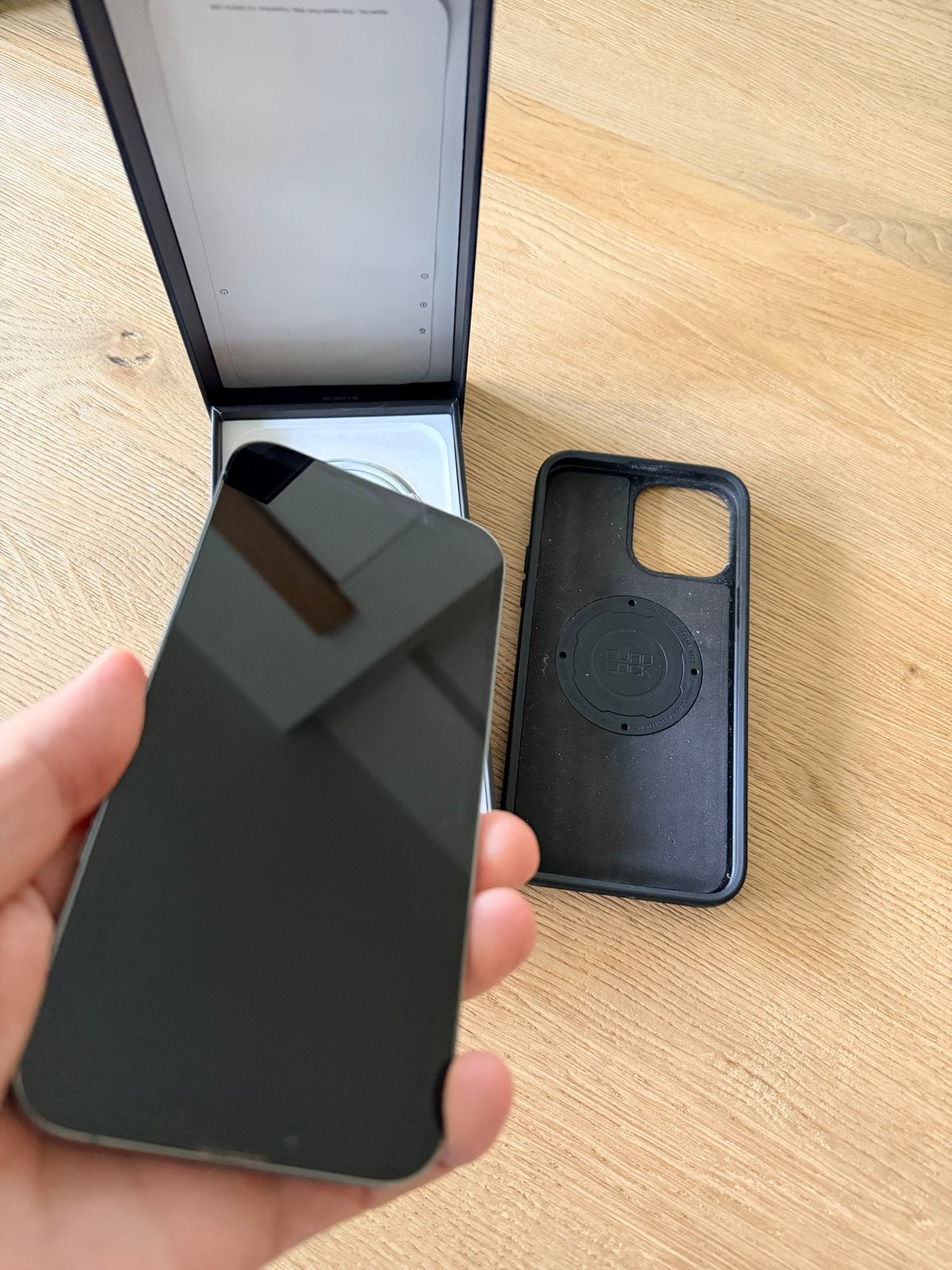 iPhone 13 Pro Max 256 gb-  groen met quad lock hoesje, 75 %, Zonder simlock, Zonder abonnement, Groen