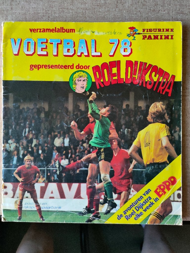 Voetbal '78 - Roel Dijkstra - Panini verzamelalbum, Verzamelen, Ophalen of Verzenden, Gebruikt, Overige binnenlandse clubs, Poster, Plaatje of Sticker